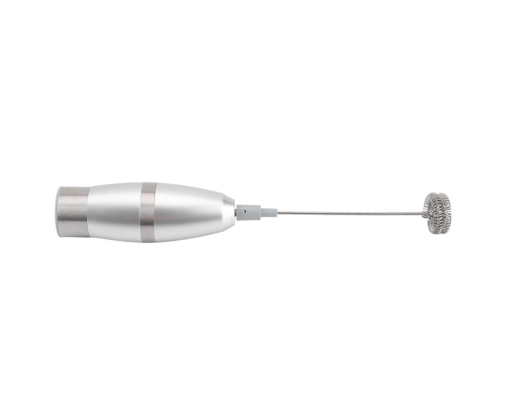 Stainless Steel Handheld Electric Milk Frother, Portable Frother for Cappuccino & Frappe