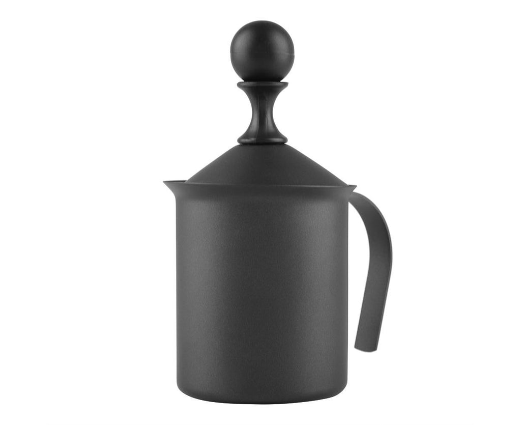 Stainless Steel Manual Double Mesh Milk Frother, Foam Maker for Coffee Decoration (400ml)