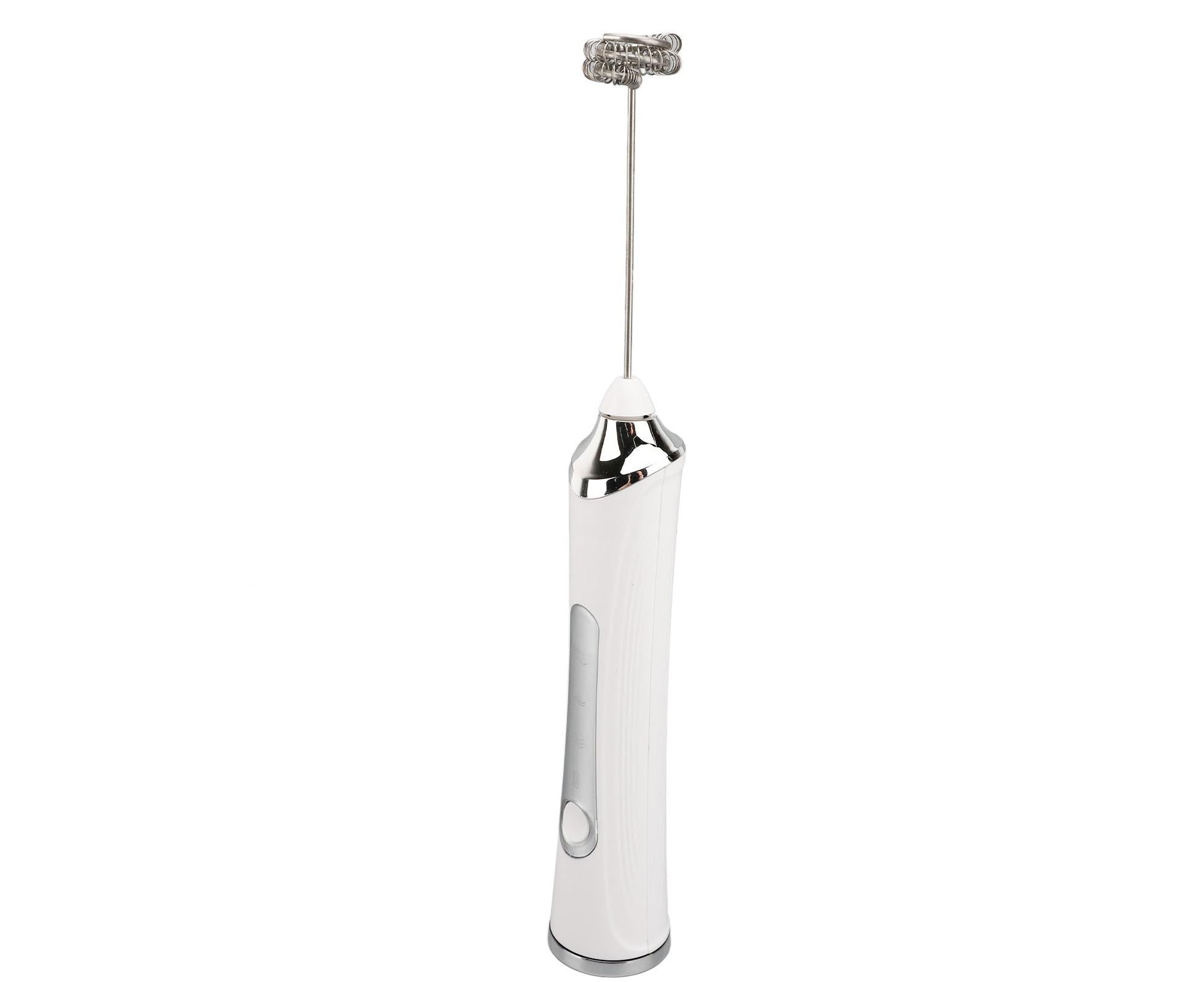 Electric Milk Frother, USB Rechargeable, 3 Speeds, Stainless Steel, Silent Portable Handheld Foam Maker for Coffee & Egg Beverage