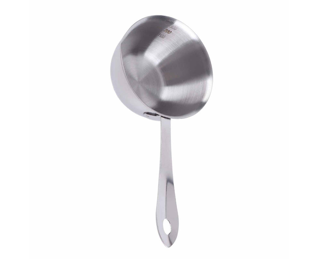 Butter Warmer Pot, Flat Induction Bottom Stainless Steel Mini Hot Milk Saucepan, 300ml