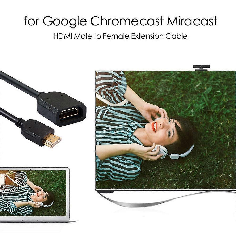 10cm HDMI Male to Female Extension Cable