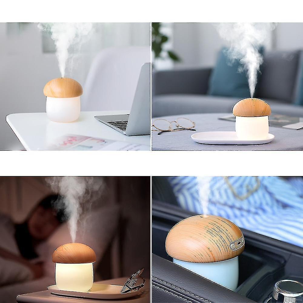 250ml Mushroom Humidifier with Night Light, Mini Mist Humidifier