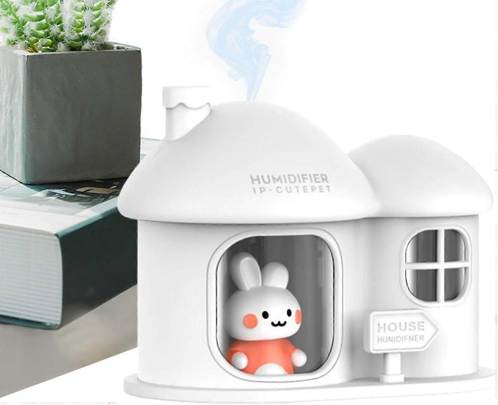 300ml Small Air Humidifier with Color Light, Quiet Mini Humidifier for Home