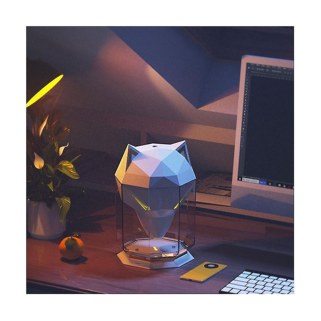 650ml Wolf Shaped Cool Mist Humidifier for Bedroom, Gaming Desk Humidifier