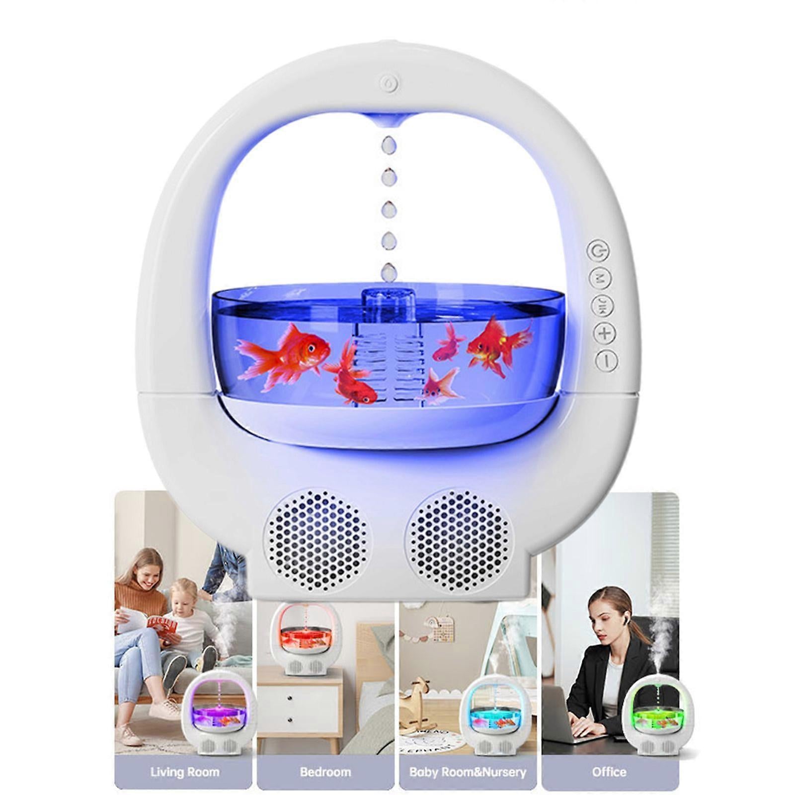 White Multifunctional Home Humidifier with Water Mist for Bedroom