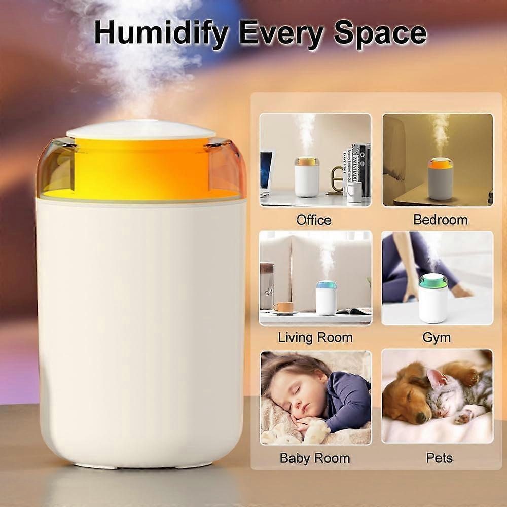 Cool Mist Air Humidifier with Night Light, Portable USB Humidifier
