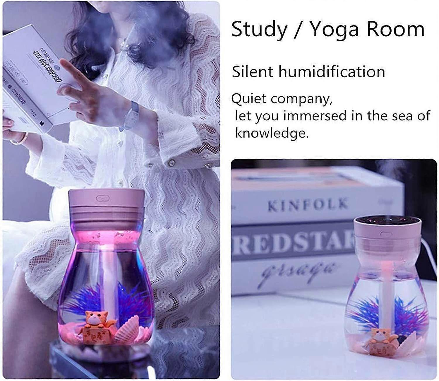 Micro Landscape Mini Humidifier, Cute USB Air Humidifier for Car & Personal Use