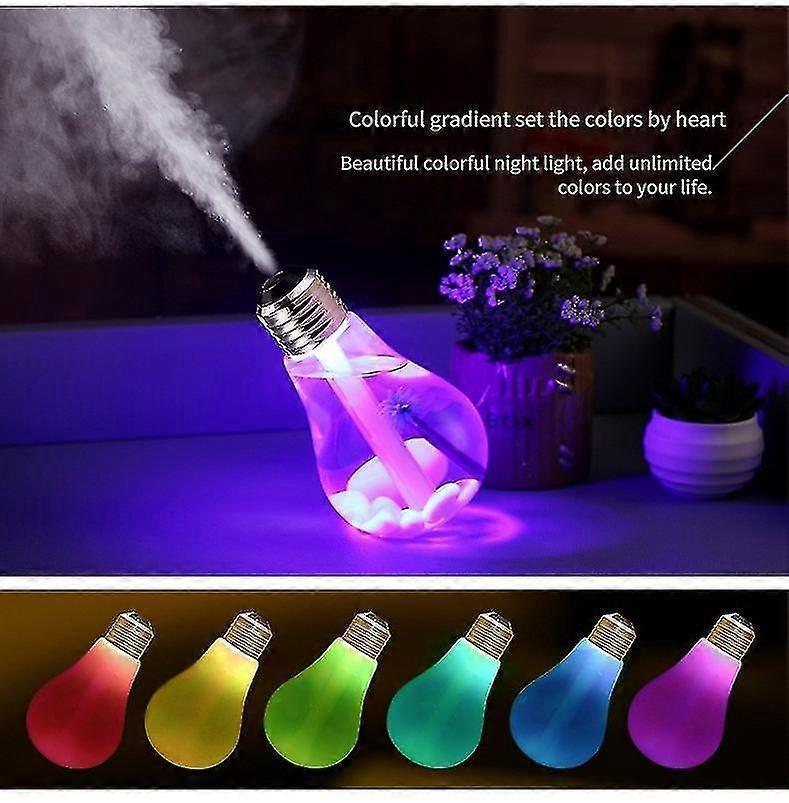 Saturn USB Humidifier, Mini Air Purifier & Humidifier with Wooden Base