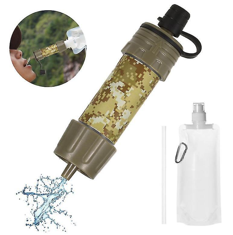 Portable Outdoor Water Filter Emergency Survival Camping Hiking Travel