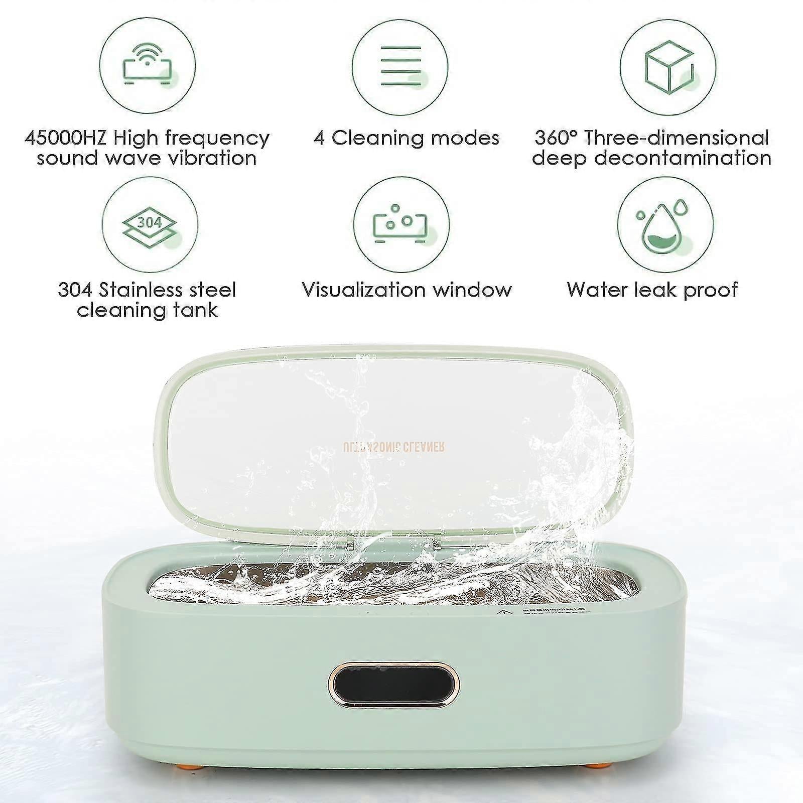300ml 45kHz Ultrasonic Jewelry & Silverware Cleaner, Sonic Cleaning Machine