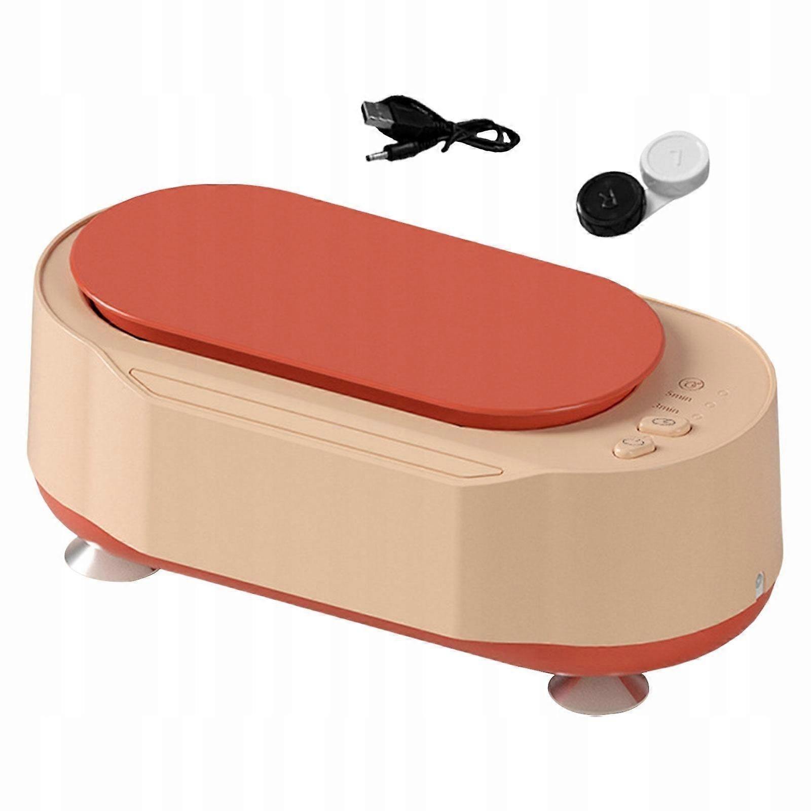 Electric Jewelry Cleaner 15W, Pink Portable Cleaning Machine