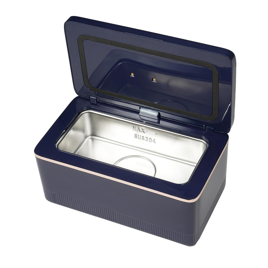 600ml Ultrasonic Jewelry Cleaner with UV Function, 43kHz Portable Machine