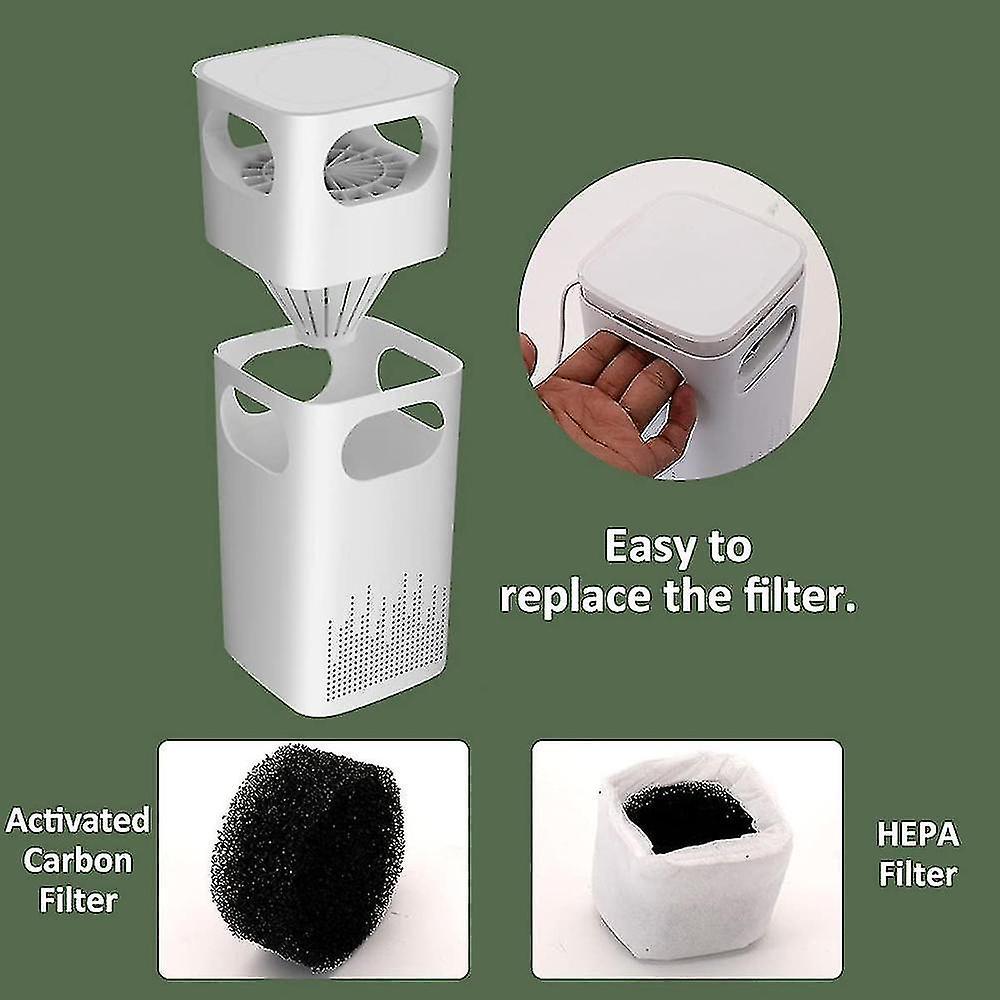 Mini Air Purifier Bedroom Car Quiet Desktop Portable Air Cleaner