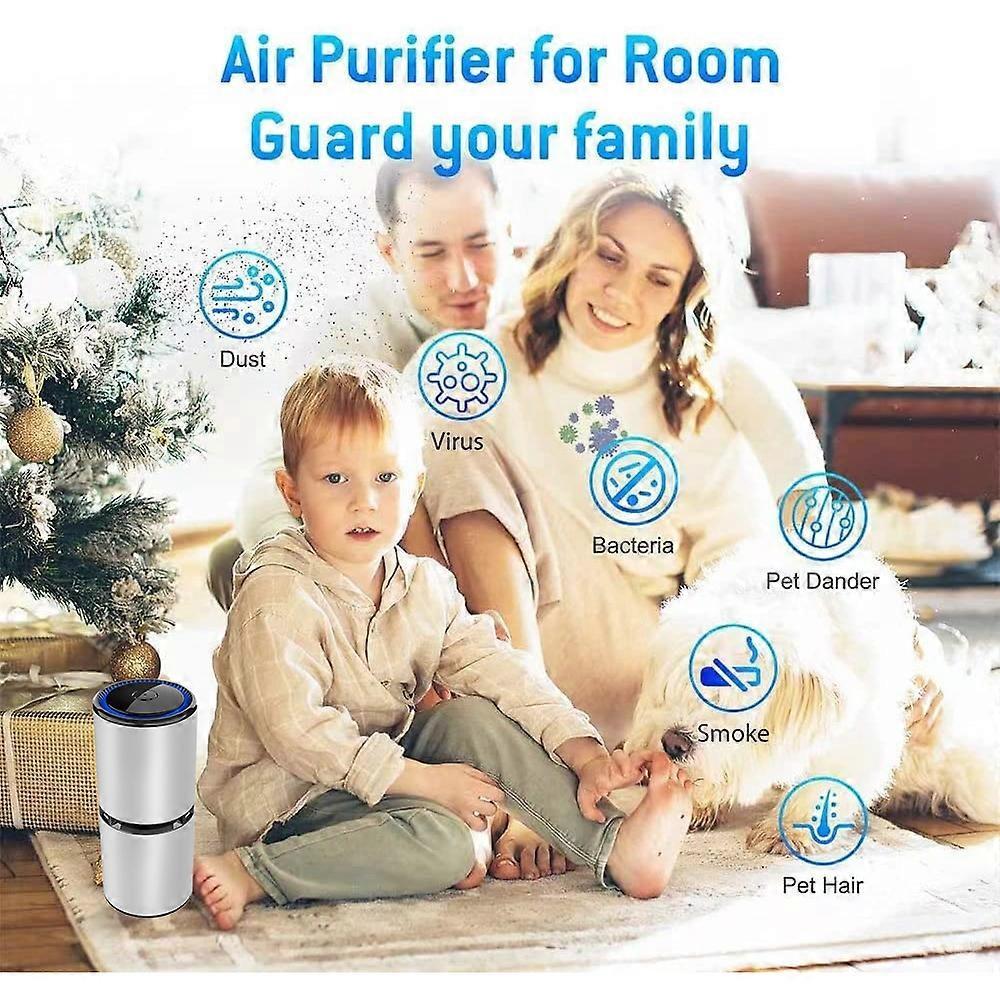 Portable Air Purifier Car Bedroom Home Compact Filter Air Cleaner Quiet