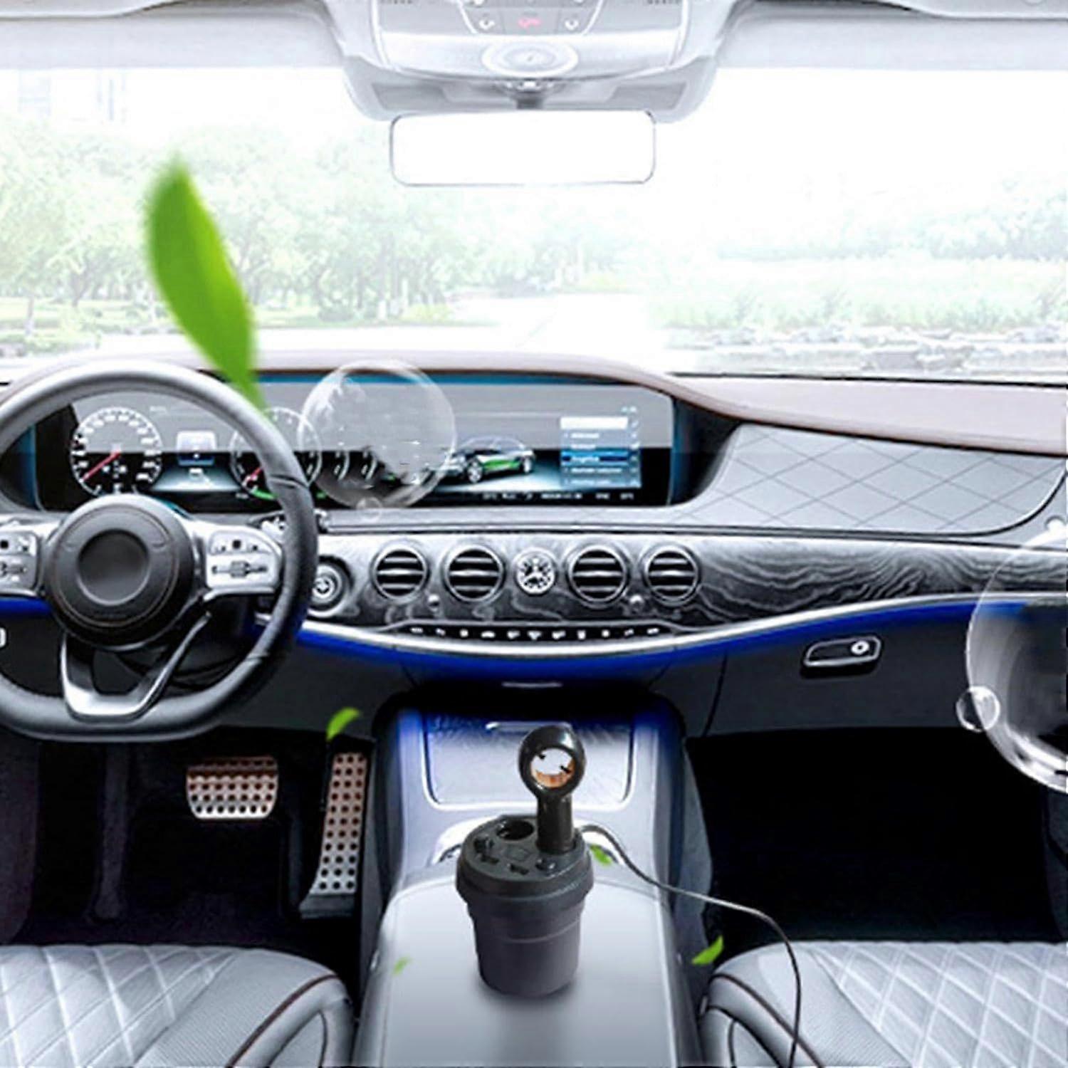 Ionic Air Purifier for Car & Room, Compact Odor Eliminator with Filter System