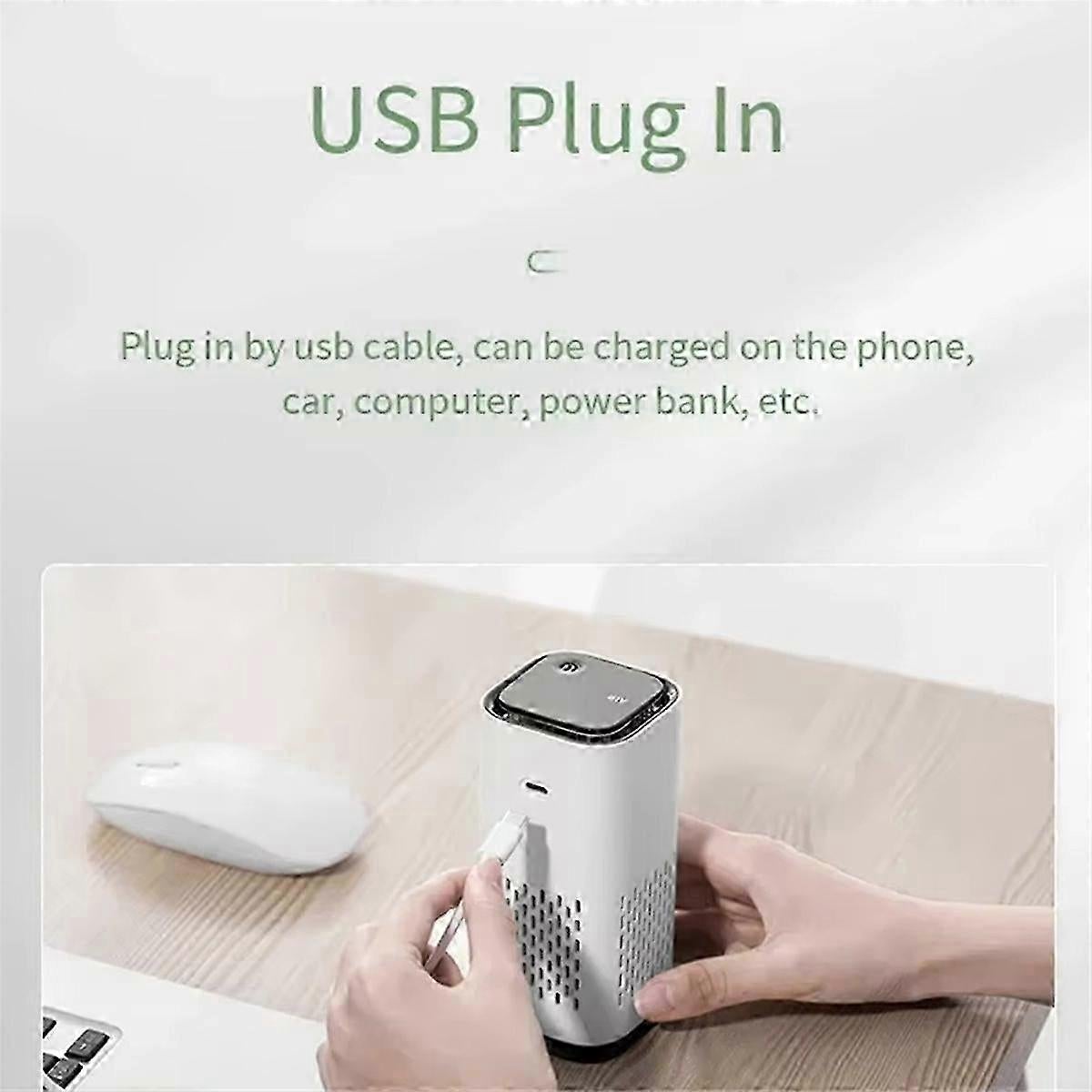 Car Air Purifier Negative Ion Ioniser Odour Smoke Remover Vehicle Home