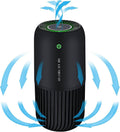 Air Purifier with Filter Removes Smoke Dust for Car & Office Use - Black