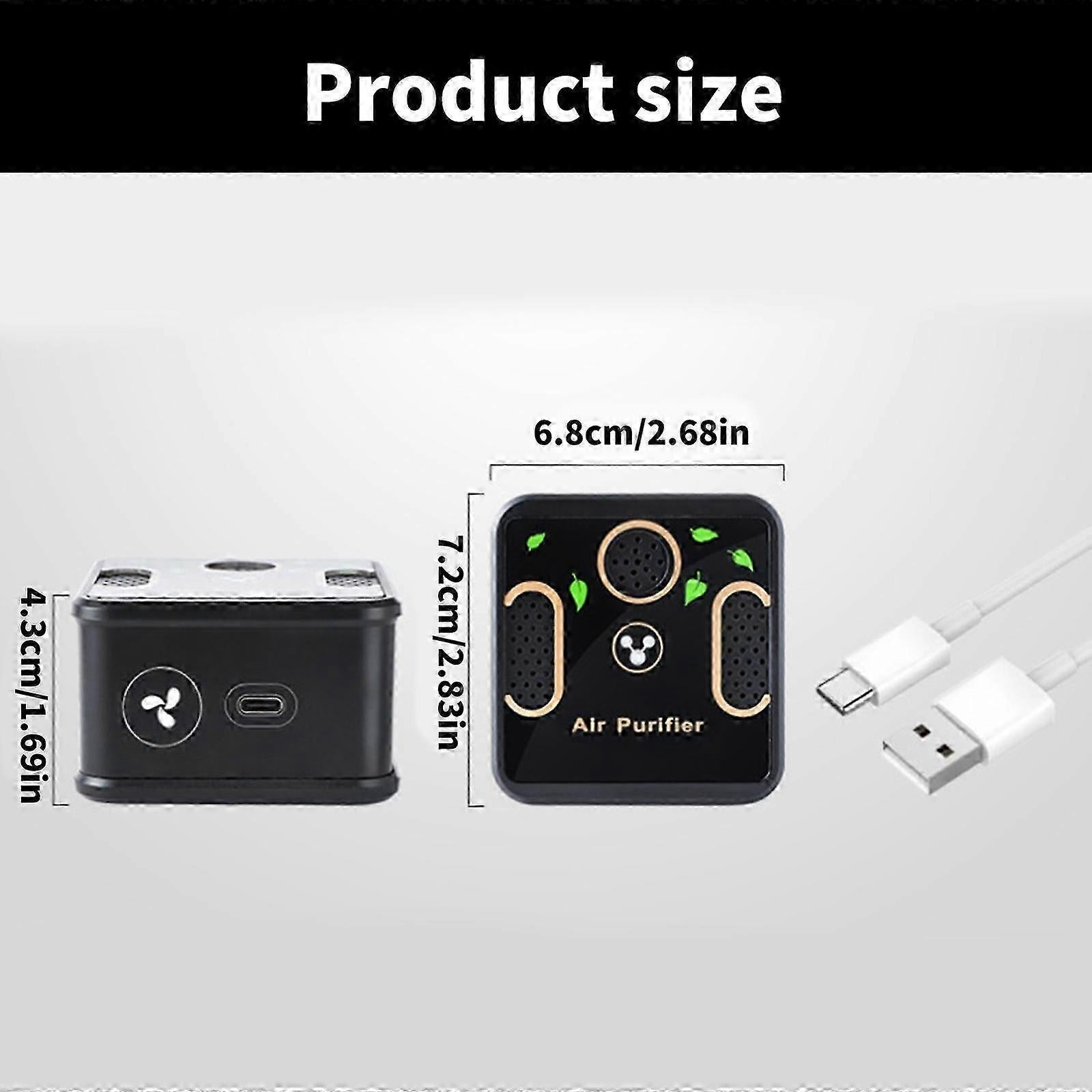 Compact Kitchen Air Purifier Portable Odour Smoke Air Cleaner Machine