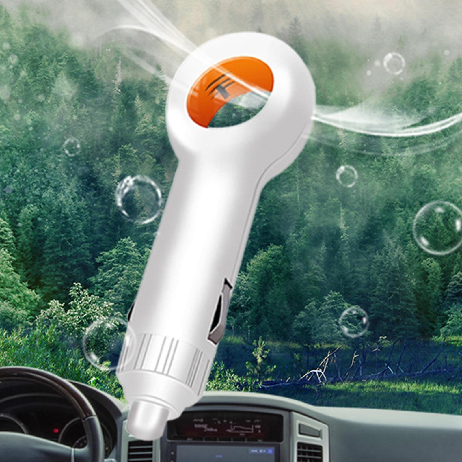 Mini Car Air Purifier Negative Ion Ioniser Odour Remover Vehicle Home White