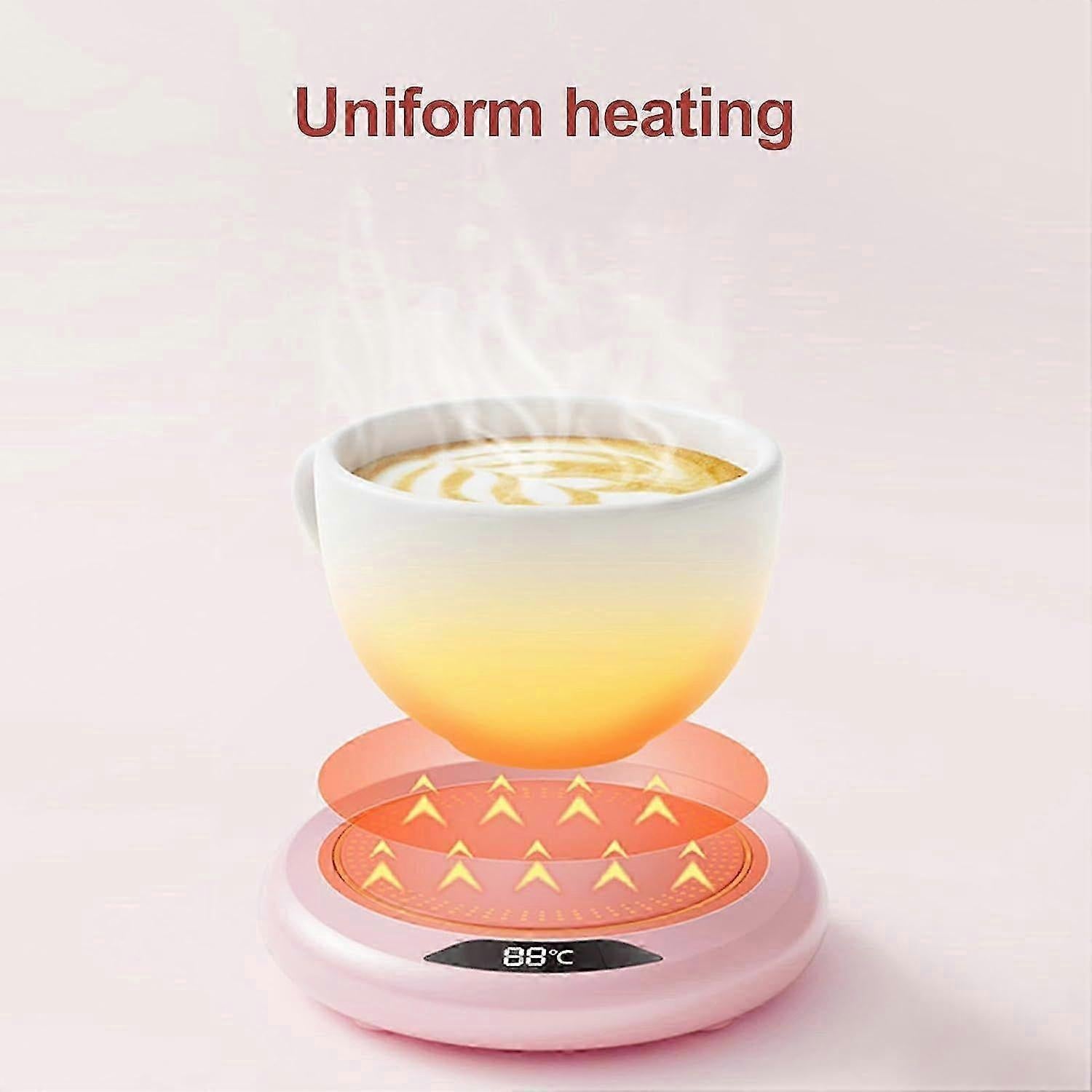 USB Smart Cup Warmer, Adjustable Coffee Mug Warmer Anti-Slip