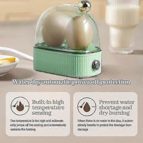 2-Egg Compact Electric Egg Cooker for All Cooking Styles
