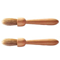 Coffee Grinder Brush Bamboo Handle Cleaning Brush Tool for Coffee Maker