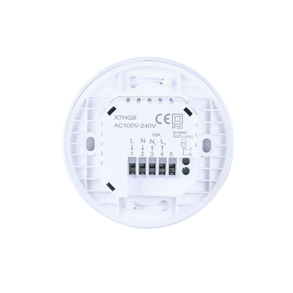 Smart WiFi Thermostat Floor Heating Wall Mounted Full Screen Display Control Switch SX