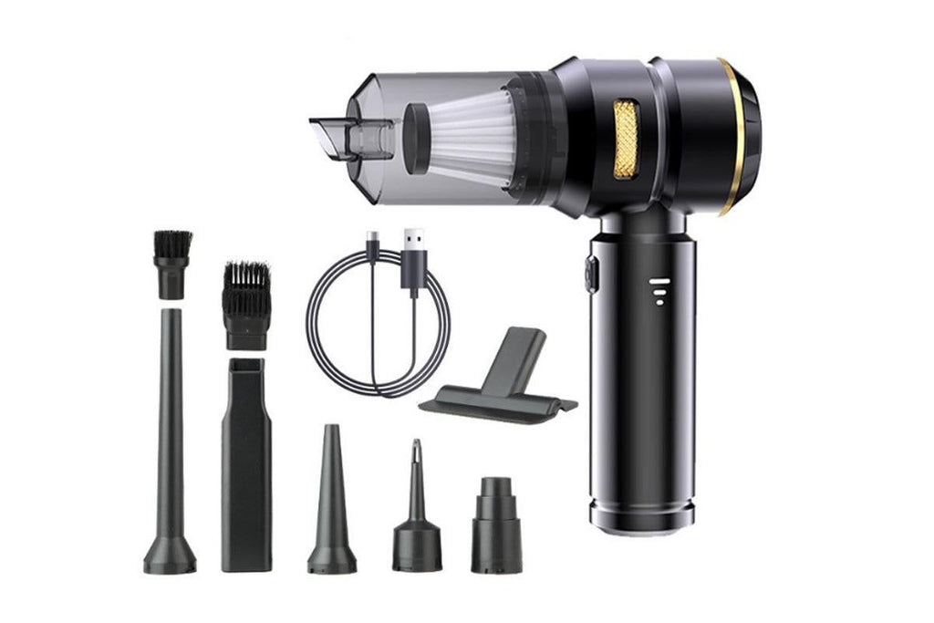 Cordless Handheld Car Vacuum Cleaner 4-in-1 Wireless Vacuum with Brushless Motor Mini Car Vaacuum Cleaner -Gold