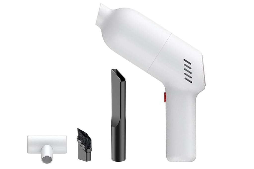 Handheld Car Vacuum Cleaner 9000Pa Rechargeable Portable Cordless Duster - White