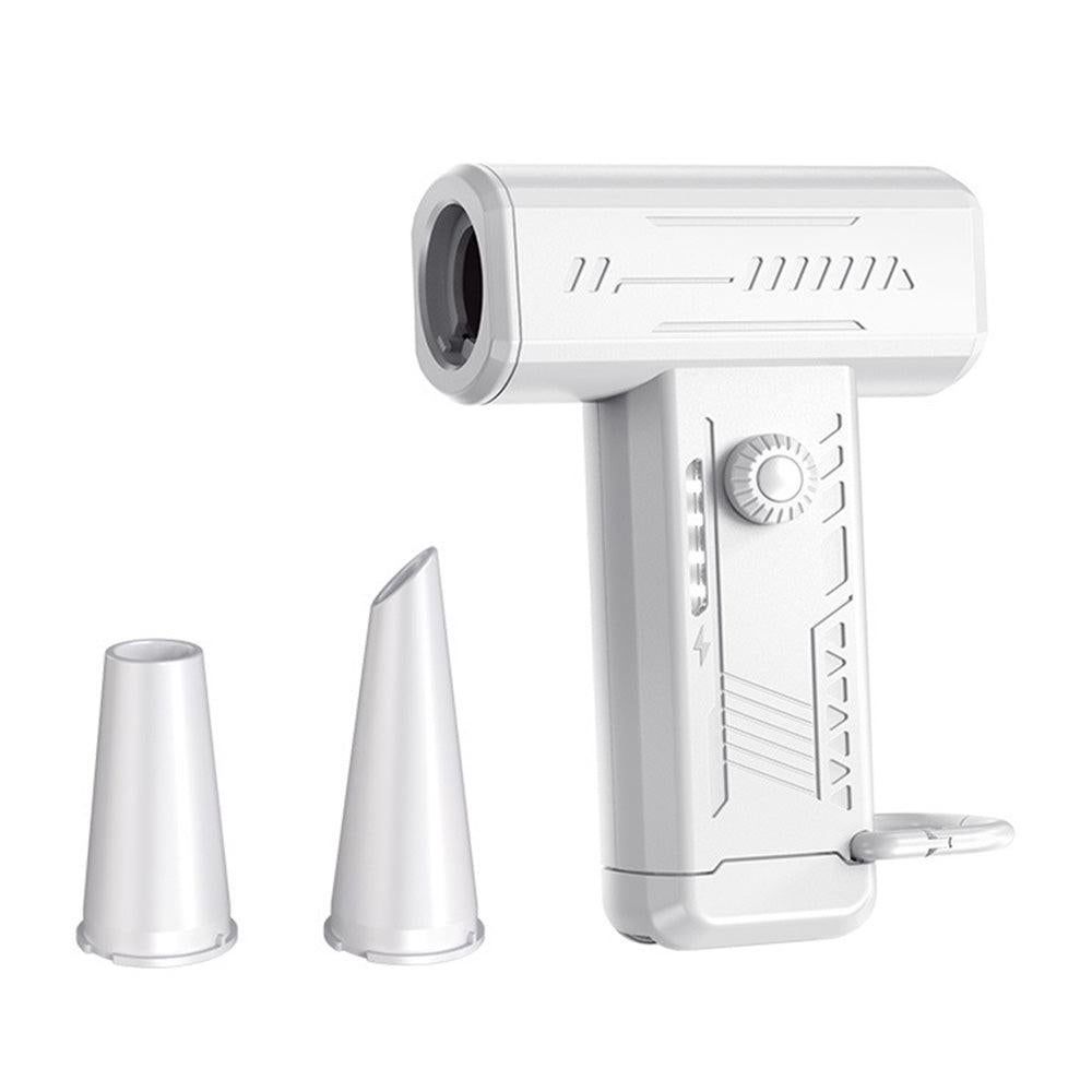 Electric Air Duster 2-in-1 130000RPM Mini Blower LED Camping Car White