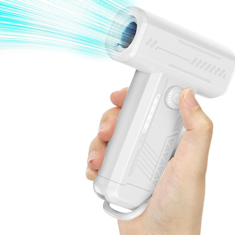 Electric Air Duster 2-in-1 130000RPM Mini Blower LED Camping Car White