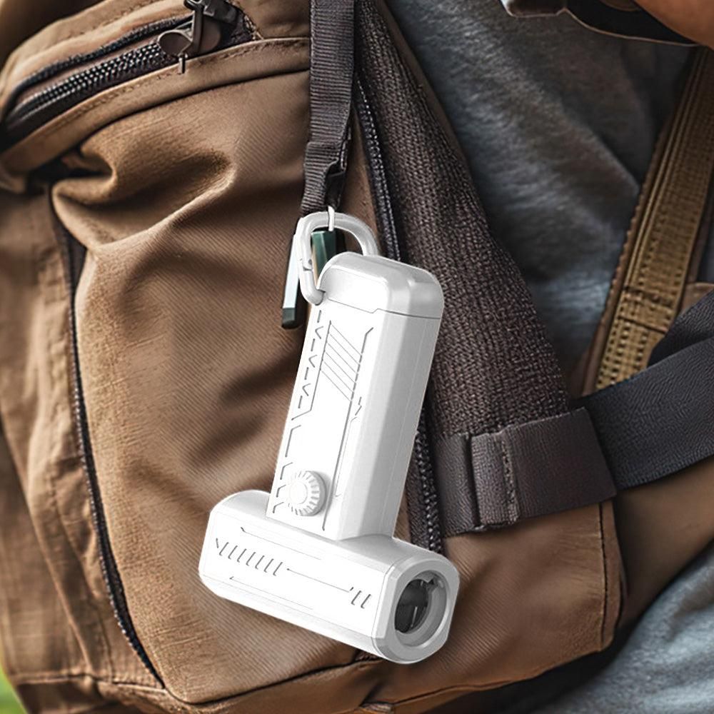 Electric Air Duster 2-in-1 130000RPM Mini Blower LED Camping Car White