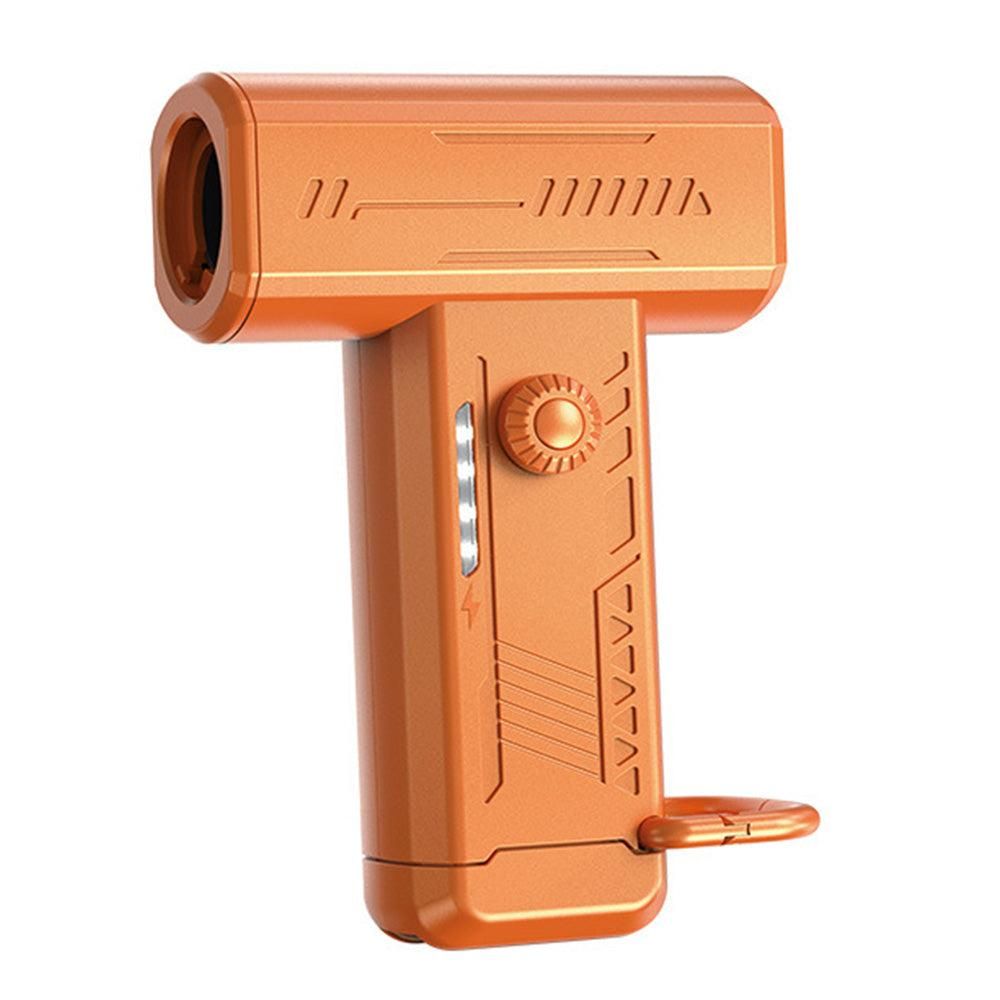 Electric Air Duster 2-in-1 130000RPM Mini Blower LED Camping Car Orange
