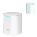 2L USB Double Spray Humidifiers with Colorful Light Cool Mist Ultrasonic Steam Air Humidifier White