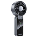 Handheld Foldable High-Speed Fan - Portable for Travel Outdoor Home and Office Dark Gray