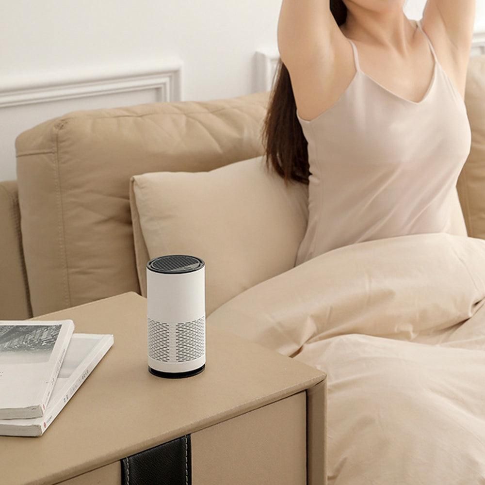 Portable Negative Ion Air Purifier Ioniser Car Home Bedroom Office White