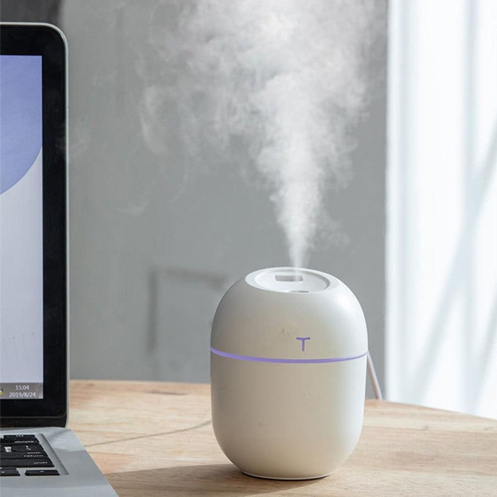USB Aroma Humidifier Mist Air Purifier Home-Pink