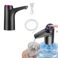 Electric Water Dispenser Pump Automatic Water Bottle Pump for Universal Bottle Black