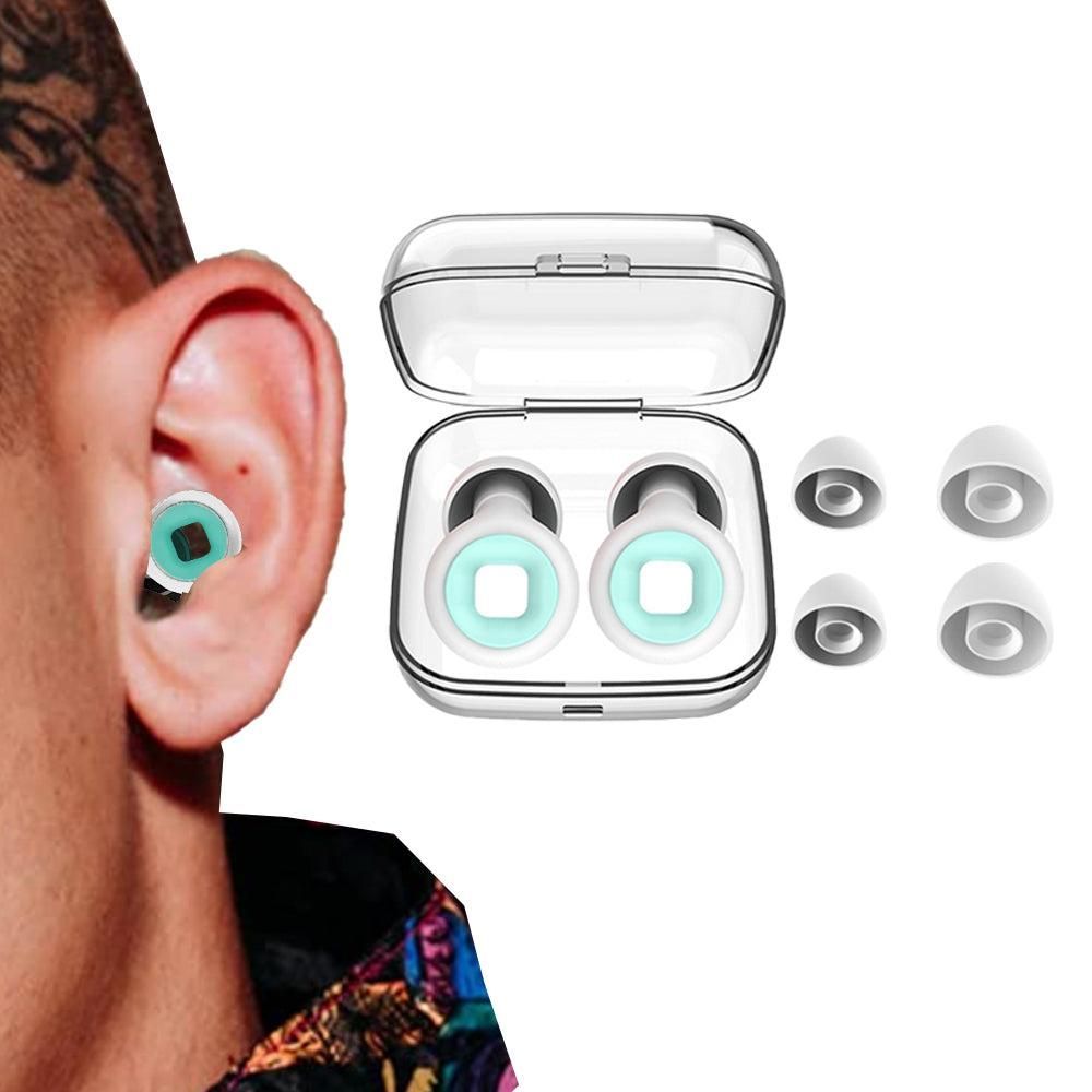 Reusable Hoop Noise Reduction Earplugs Red