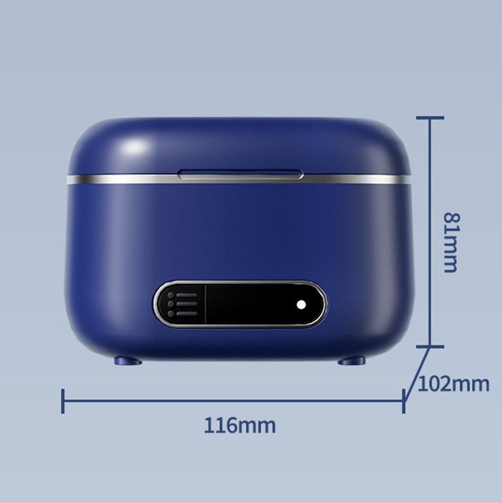 Upgraded Retainer Cleaner Machine for Braces Aligner Toothbrush Jewelry Blue