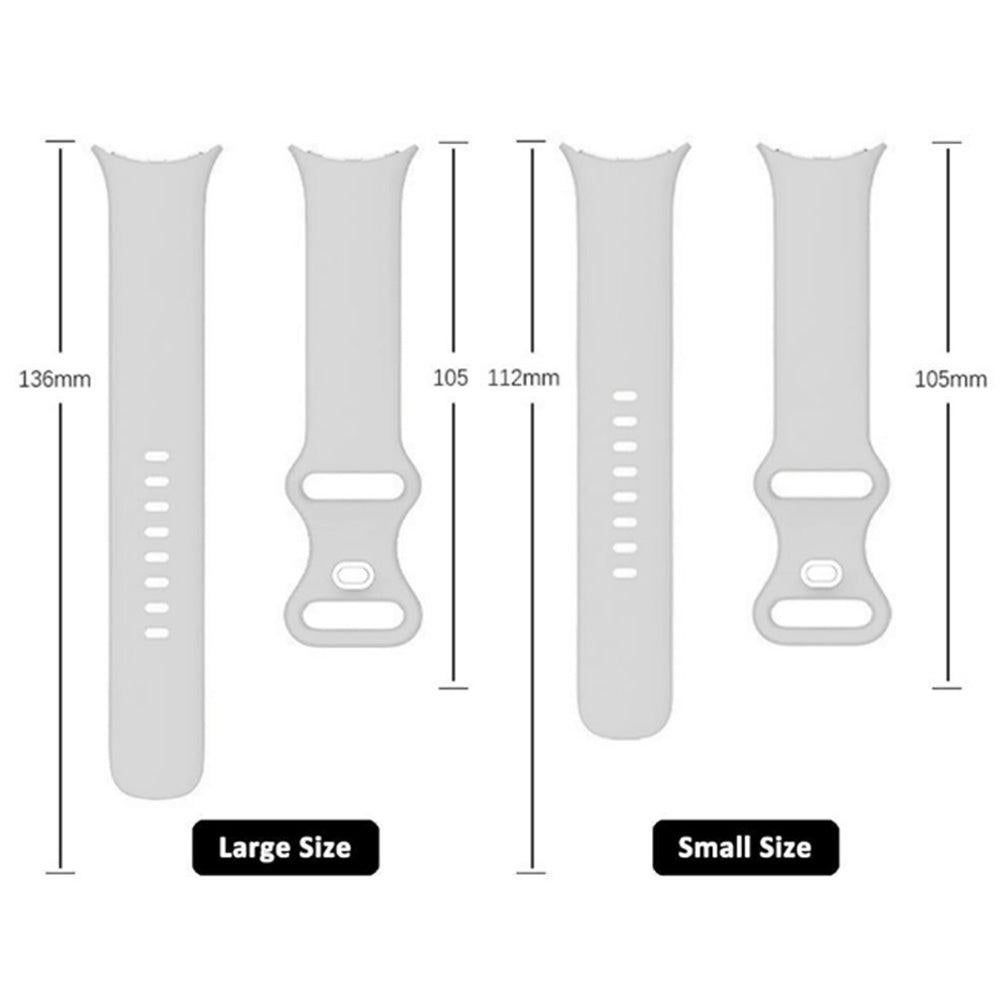 For Google Pixel Watch 1 / 2 Soft Replacement Strap Silicone Sport Watch Band White - L