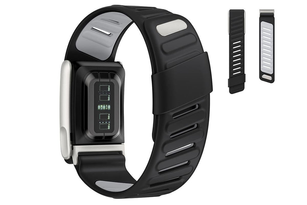 Silicone Sport Band for Whoop 5.0 Waterproof Replacement Wrist Strap Dark Grey