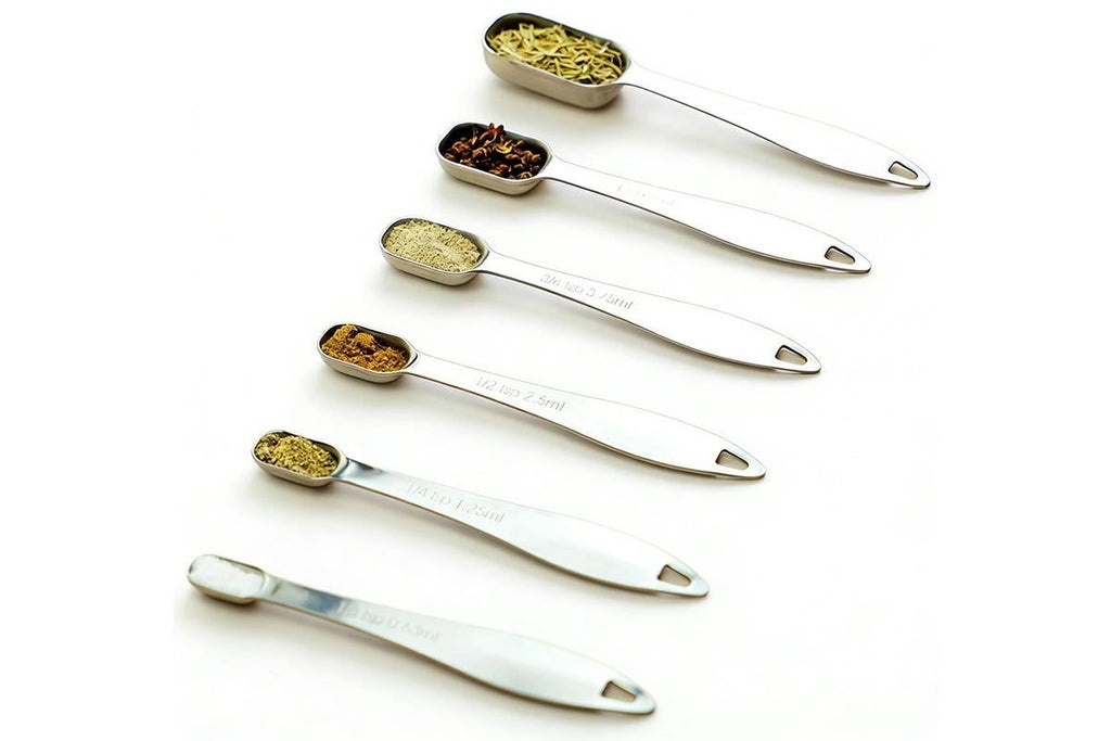 6Pcs Stainless Steel Measuring Cups & Spoons Set