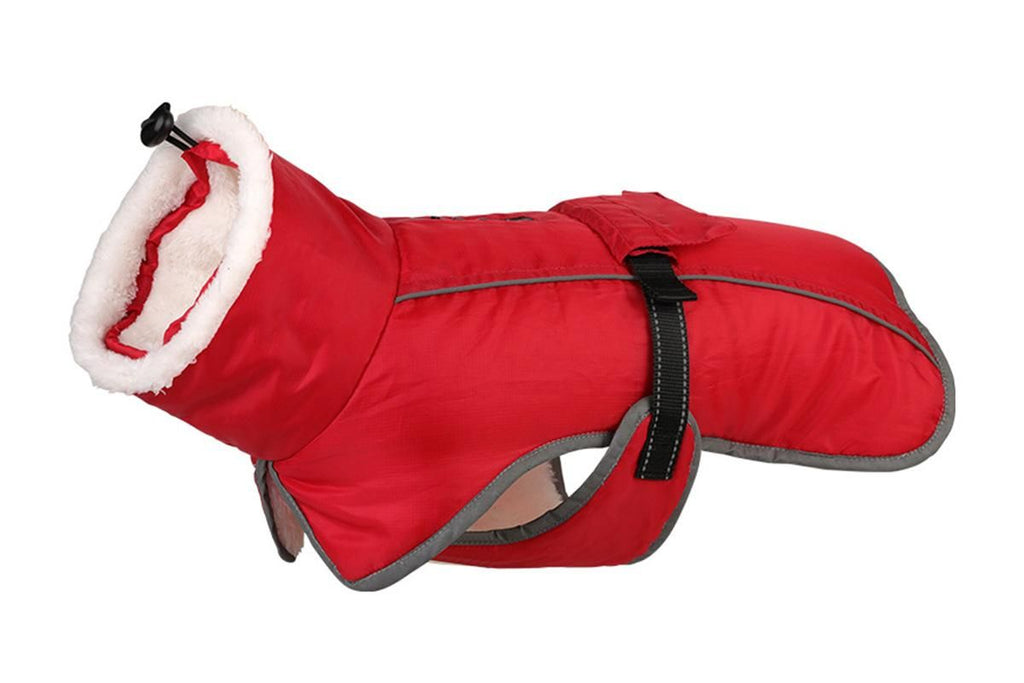 Dogcheer Dog Coat Reflective Dog Snow Jacket for Small Medium Large Dogs -Red XL