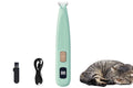 Electric Dog Paw Trimmer Digital Display Dual Speed Pet Groomer-Green