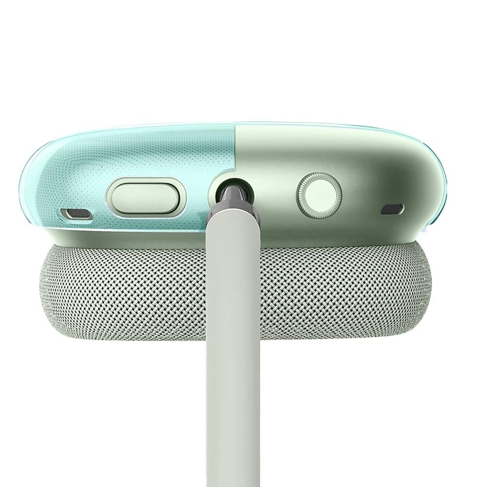 Case Cover for AirPods Max Headphones 2pcs Headphone Clear Case Shockproof Full Cover Protector for Apple AirPods Max -Green