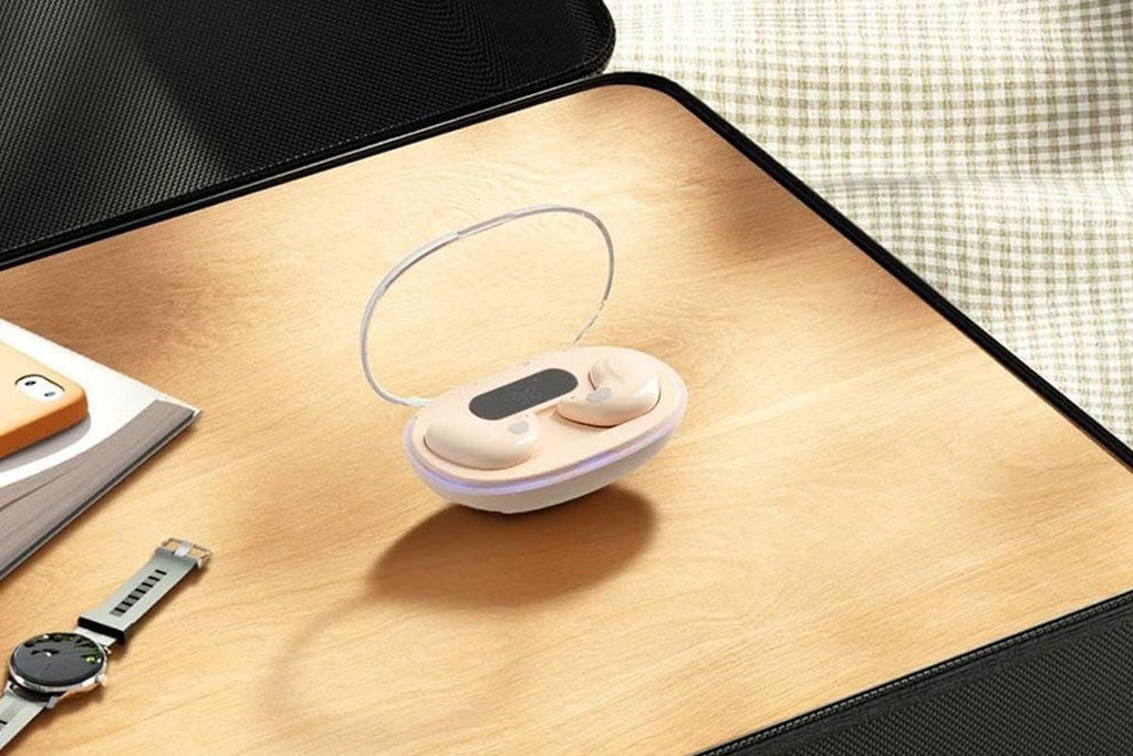 Ear Buds Sleep Bluetooth 5.3 Noise Blocking Sleeping Headphones for Side Sleeper -Beige