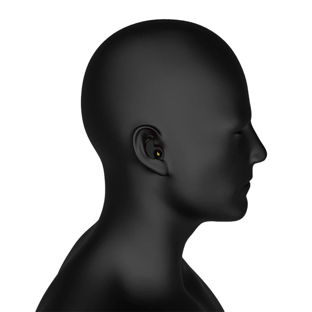 Ear Plugs for Sleeping Noise Silicone Earplugs Sound Reduction Reusable Earplugs with 5 Pairs Replacements -Black