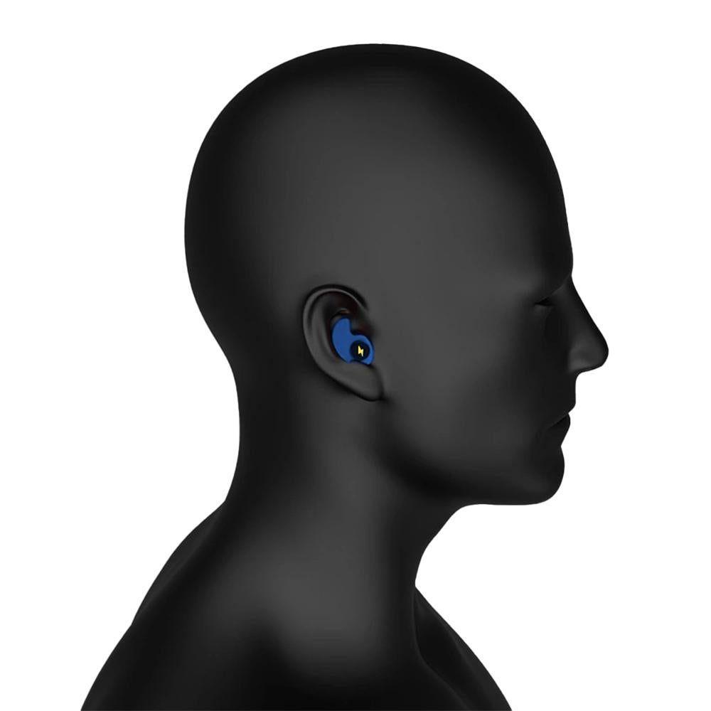 Ear Plugs for Sleeping Noise Silicone Earplugs Sound Reduction Reusable Earplugs with 5 Pairs Replacements -Blue