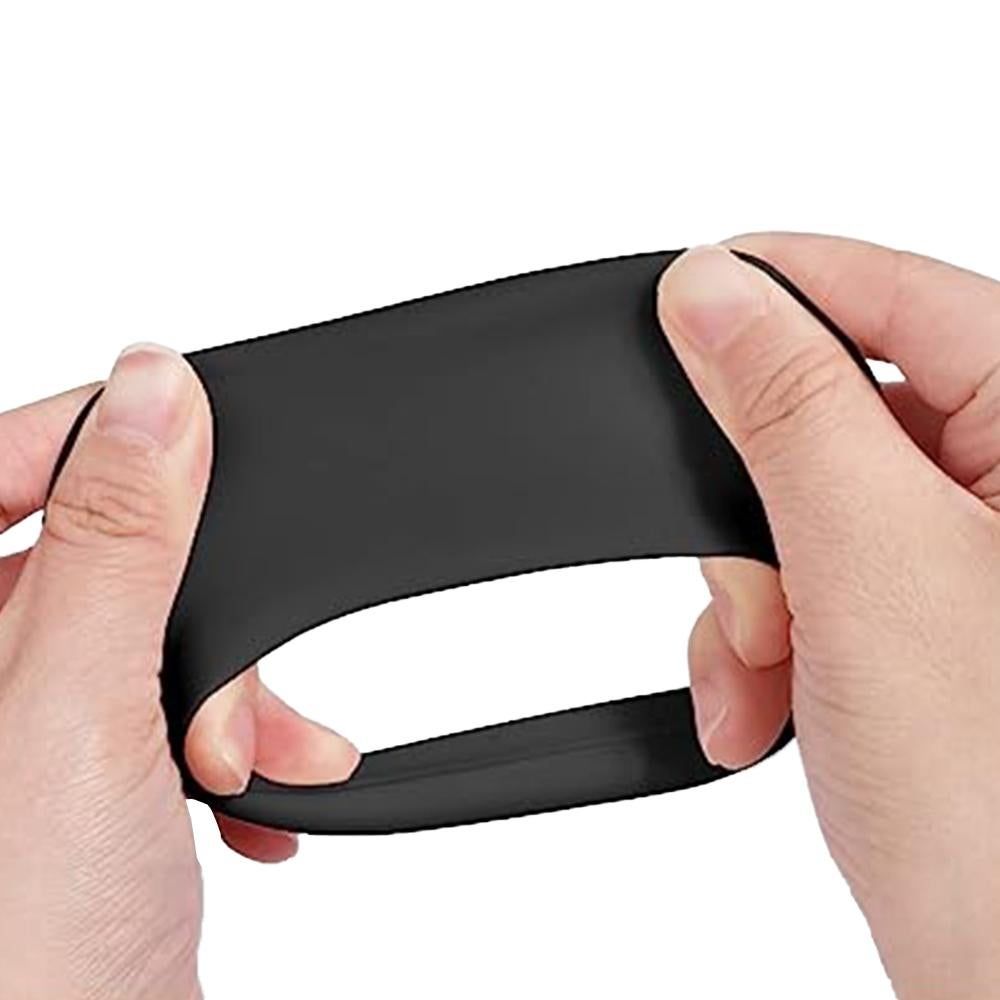 Silicone Case Cover for AirPods Max Headphones Clear Soft Ear Pad Protective Sleeves -Black